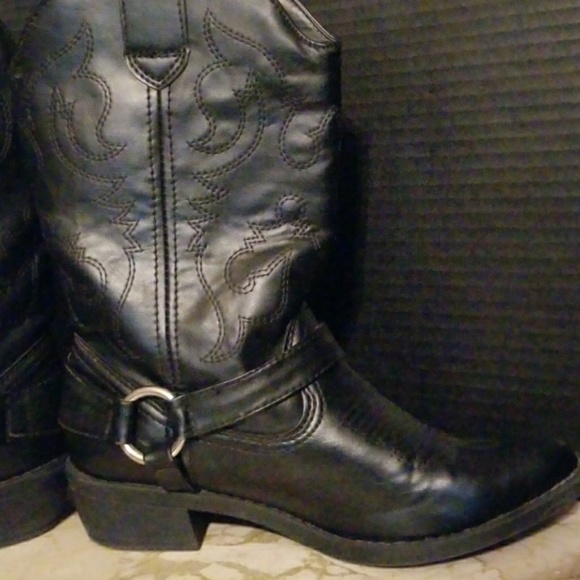 "BLACK KOHL'S COWBOY BOOTS"!!!💕💕💕 - Picture 4 of 6